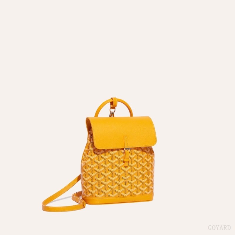 Goyard Alpin Mini Backpack Yellow | DJGR1474