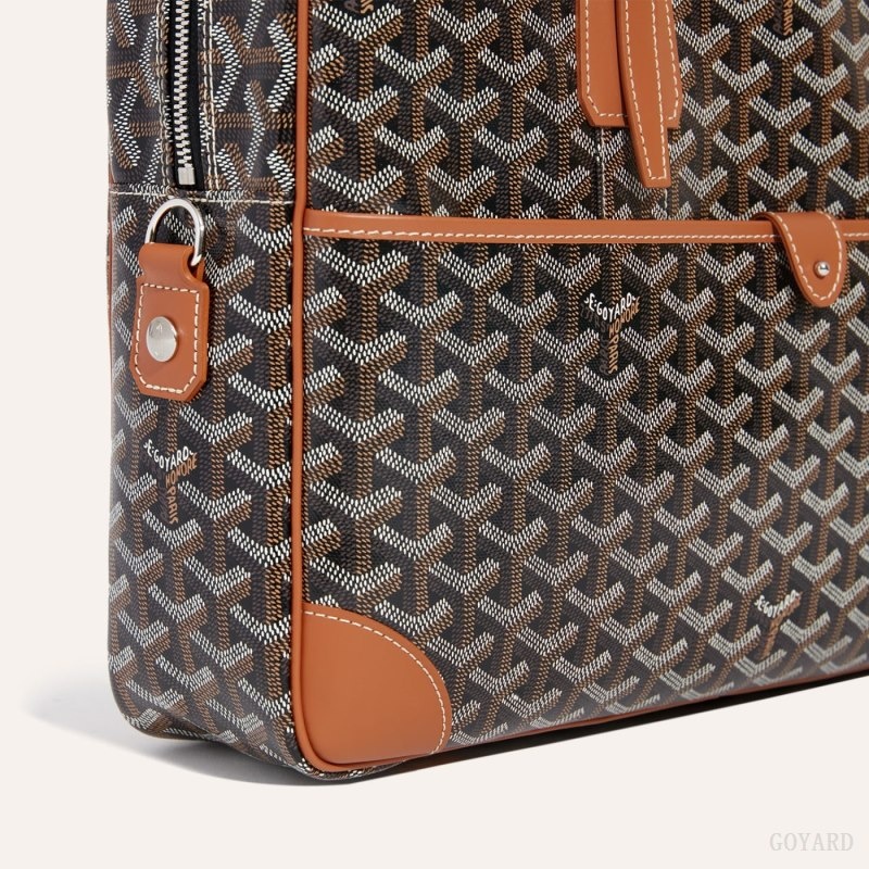 Goyard Ambassade MM Document Case Black / Brown | ETLW8819