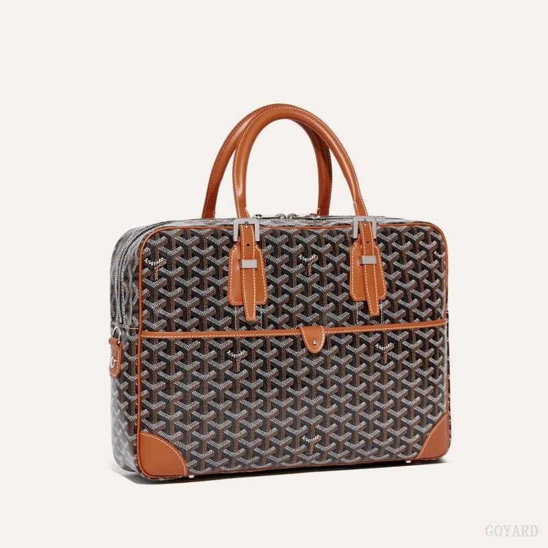 Goyard Ambassade MM Document Case Black / Brown | ETLW8819