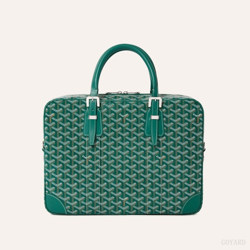 Goyard Ambassade MM Document Case Green | LULF6703