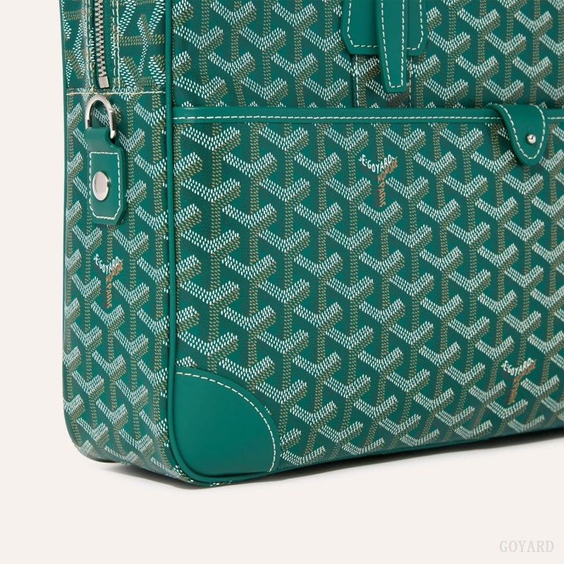 Goyard Ambassade MM Document Case Green | LULF6703