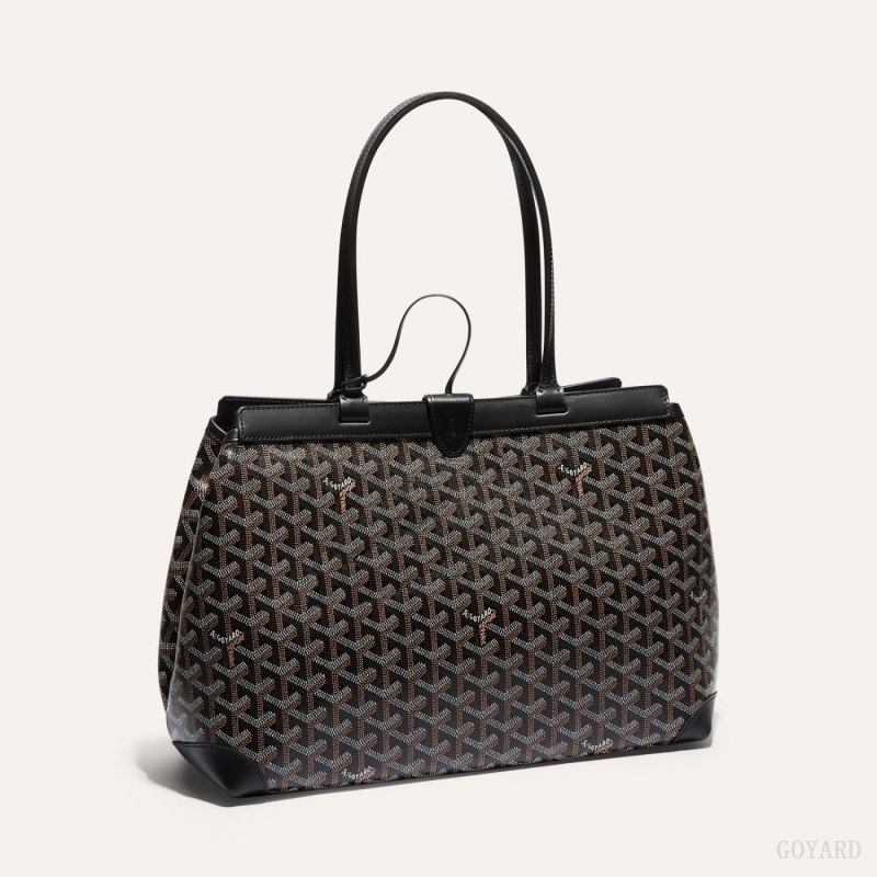 Goyard BELLECHASSE BIAUDE PM BAG Black | YNMH7997