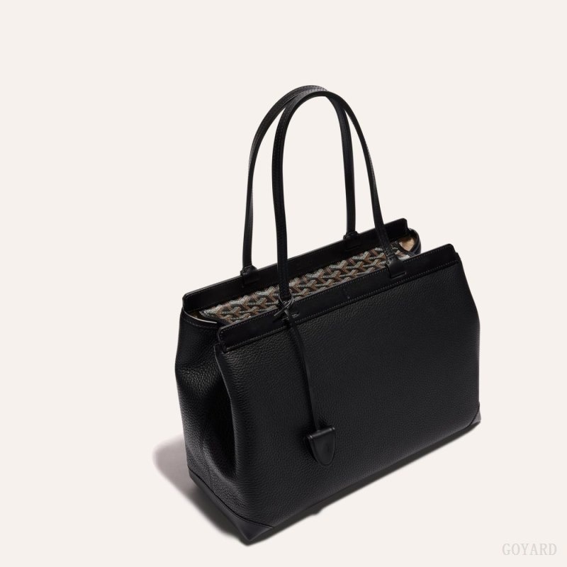 Goyard BELLECHASSE BIAUDE PM BAG Black | DLWA6369