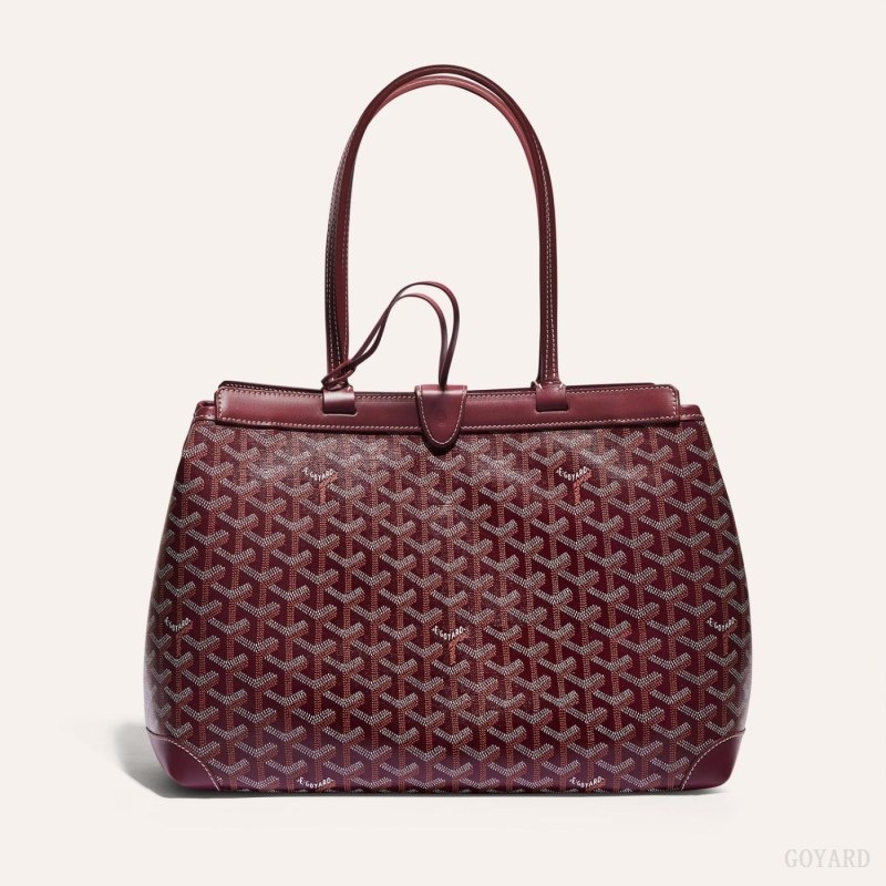 Goyard BELLECHASSE BIAUDE PM BAG Burgundy | ORZX3575