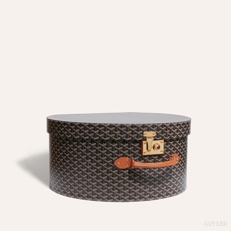 Goyard BOITE CHAPEAU Black / Brown | ZSZP5009