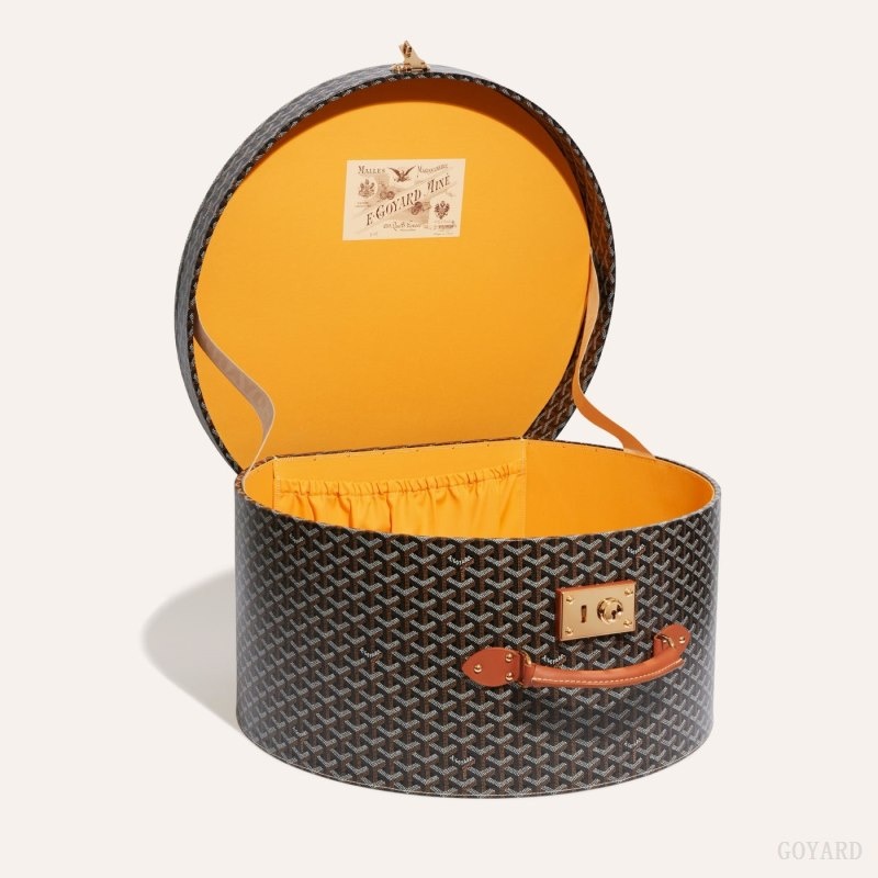 Goyard BOITE CHAPEAU Black / Brown | ZSZP5009