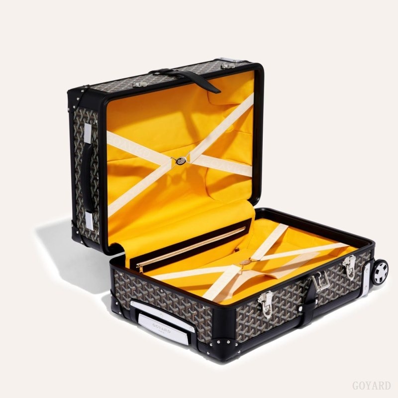 Goyard BOURGET PM TROLLEY CASE Black | YLBJ3434