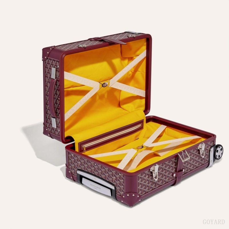 Goyard BOURGET PM TROLLEY CASE Burgundy | RVDH0078