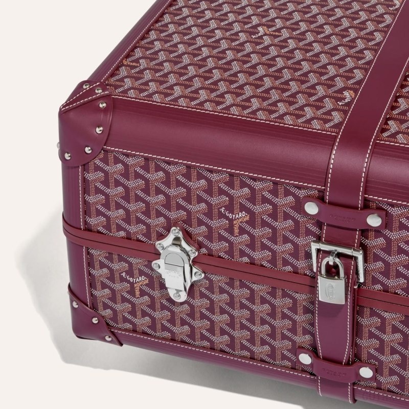 Goyard BOURGET PM TROLLEY CASE Burgundy | RVDH0078