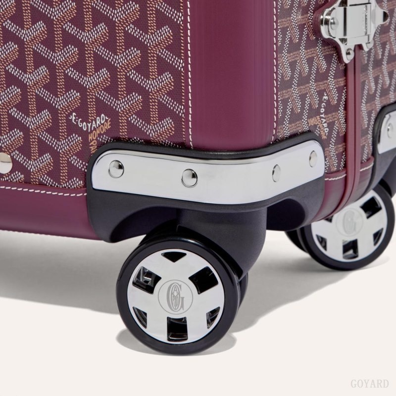 Goyard BOURGET PM TROLLEY CASE Burgundy | RVDH0078