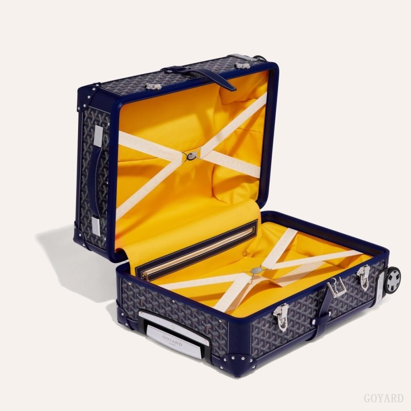 Goyard BOURGET PM TROLLEY CASE Navy Blue | LSSU7508