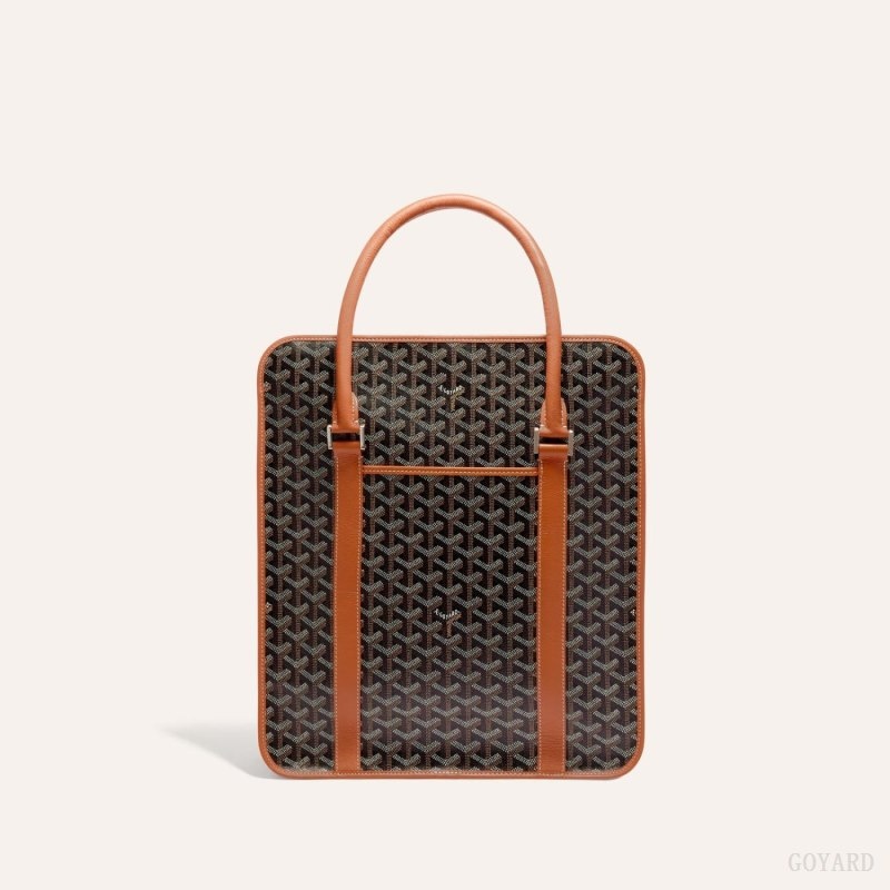 Goyard BOURGOGNE BAG Black / Brown | AWVV8985