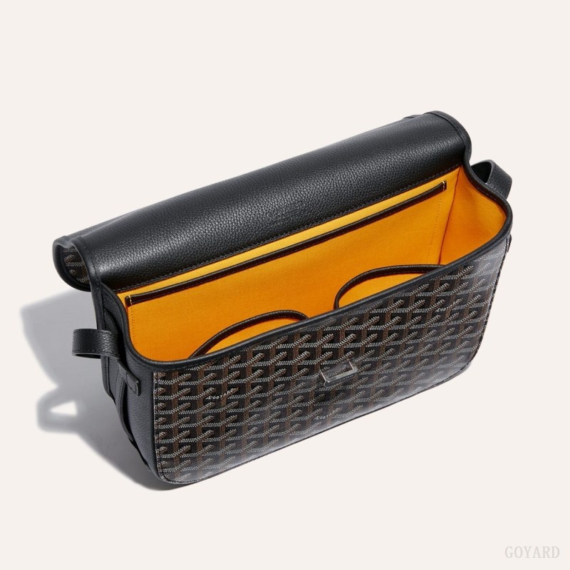 Goyard Belvedere MM Bag Black | RVYN3072