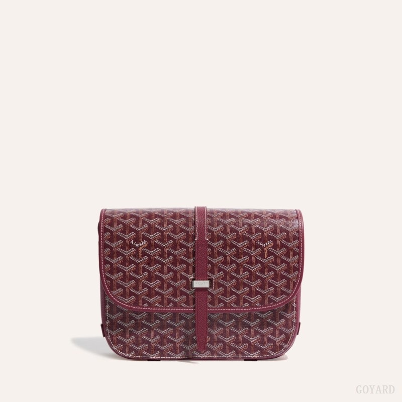 Goyard Belvedere MM Bag Burgundy | BOCK3454