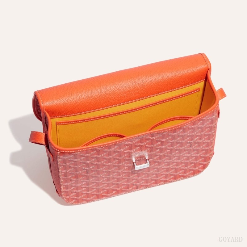 Goyard Belvedere MM Bag Orange | XQOQ8673