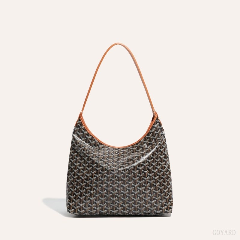 Goyard Bohème Hobo Bag Black / Brown | EXSN5258