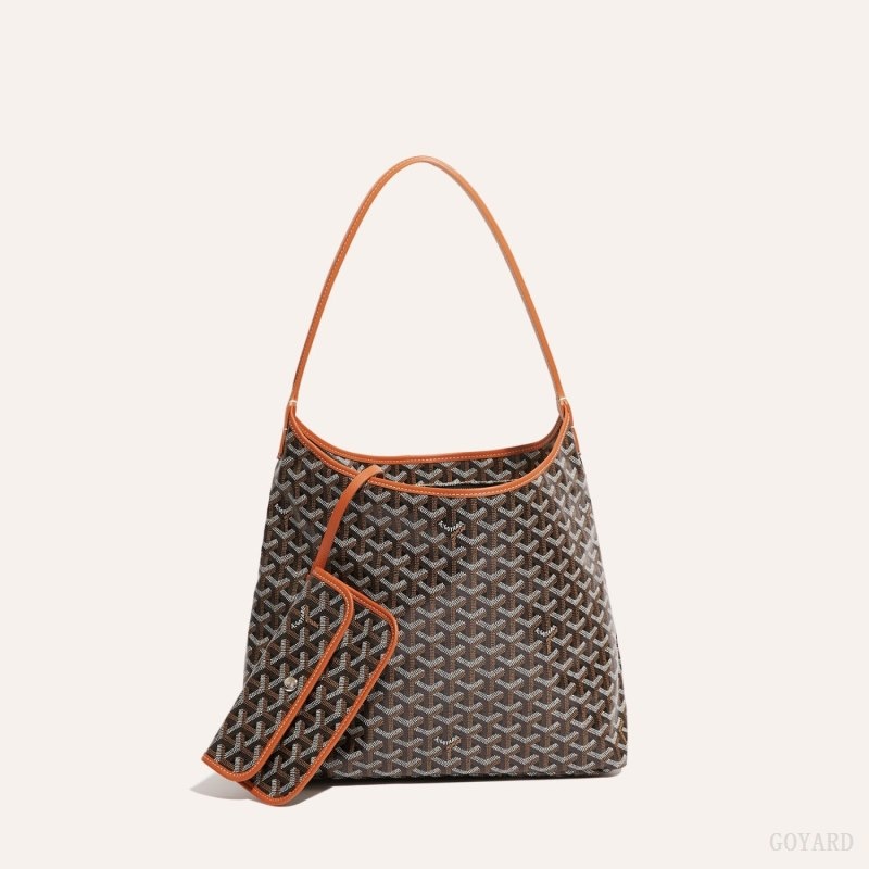 Goyard Bohème Hobo Bag Black / Brown | EXSN5258