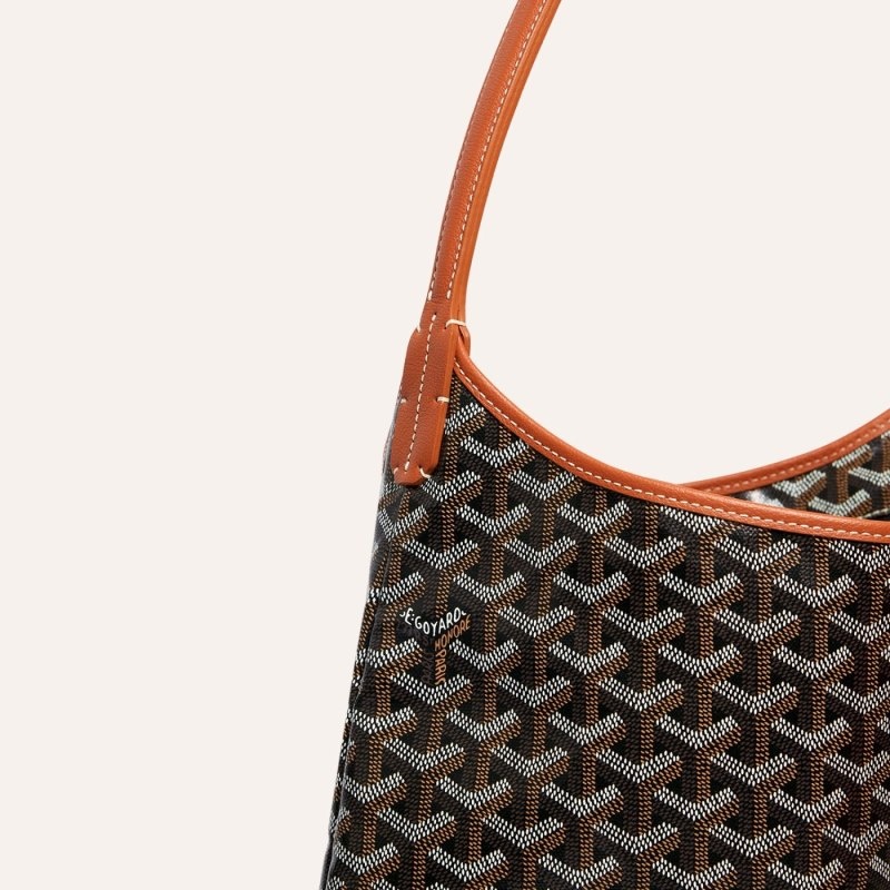 Goyard Bohème Hobo Bag Black / Brown | EXSN5258