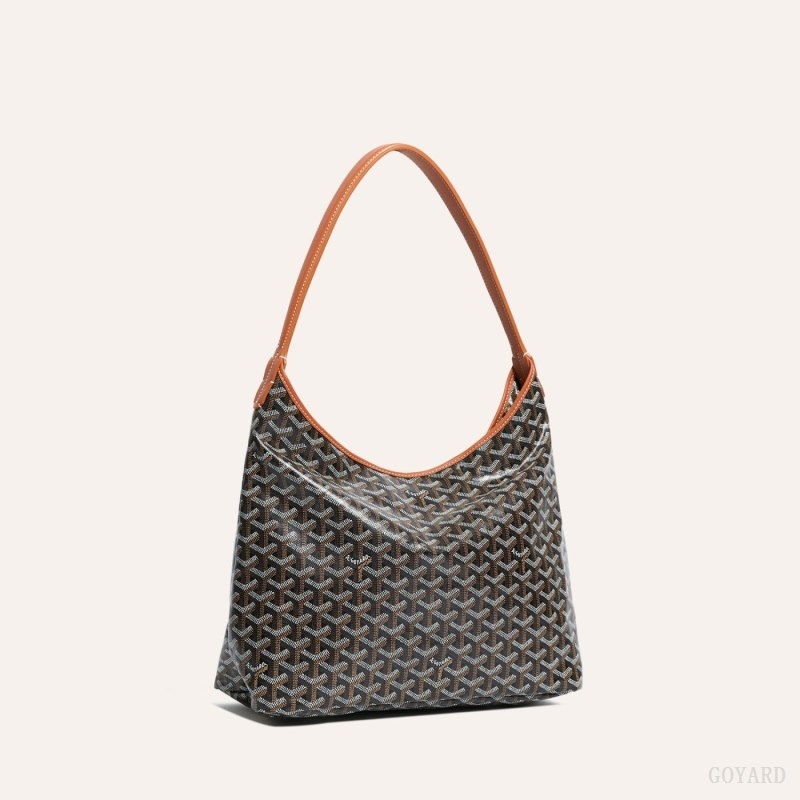 Goyard Bohème Hobo Bag Black / Brown | EXSN5258