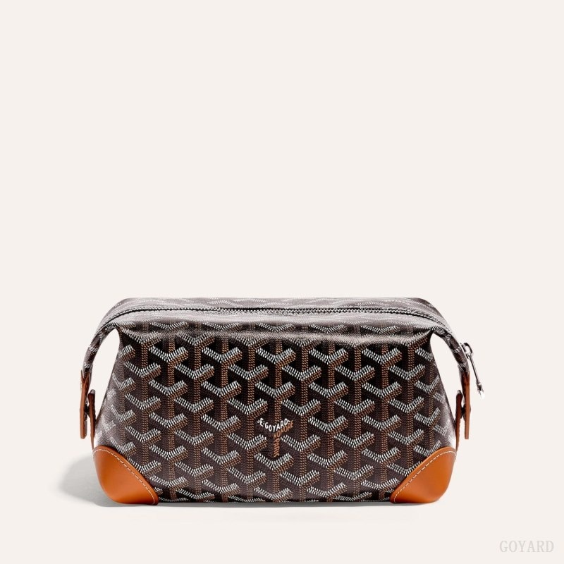 Goyard Bowling 25 Toiletry Bag Black / Brown | LCPR9556