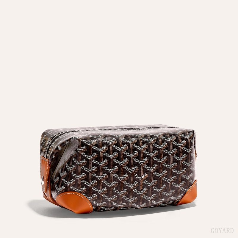 Goyard Bowling 25 Toiletry Bag Black / Brown | LCPR9556