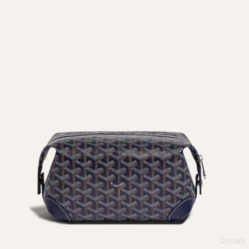 Goyard Bowling 25 Toiletry Bag Navy Blue | YXJT7674