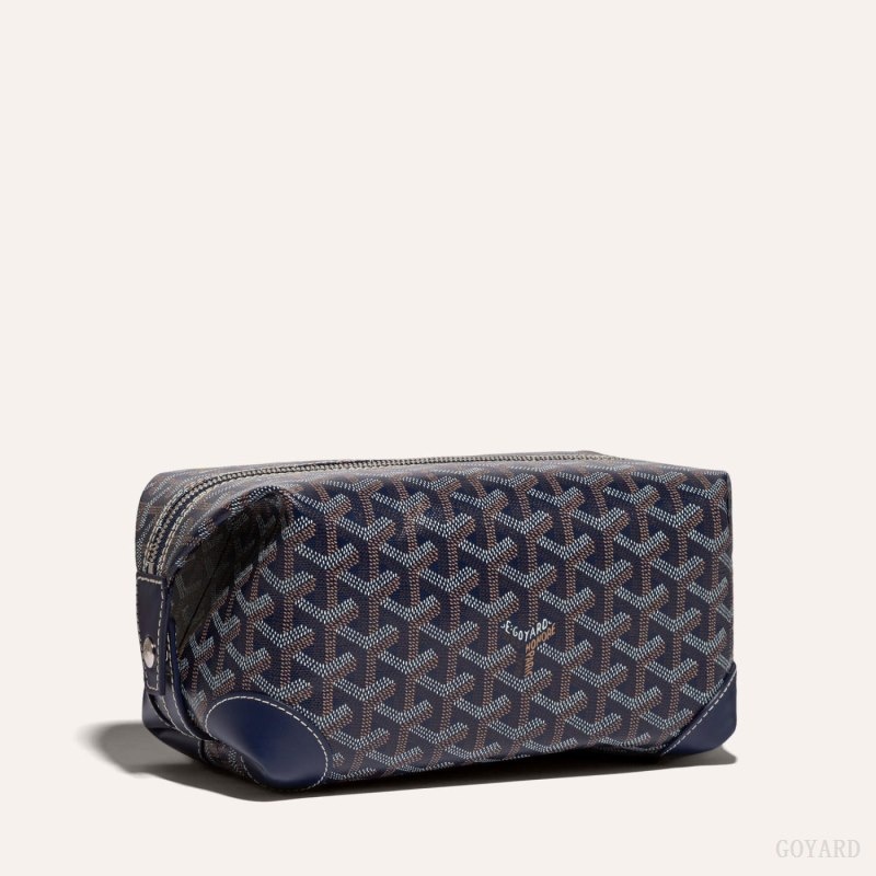 Goyard Bowling 25 Toiletry Bag Navy Blue | YXJT7674