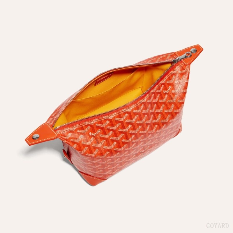 Goyard Bowling 25 Toiletry Bag Orange | UHKG5680