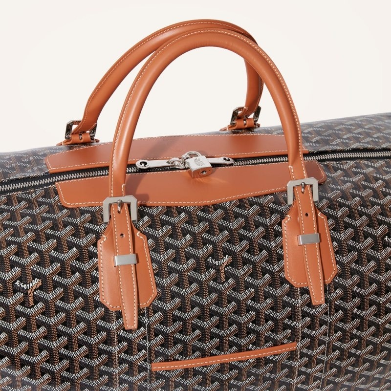 Goyard Bowling 55 bag Black / Brown | UUNZ1117