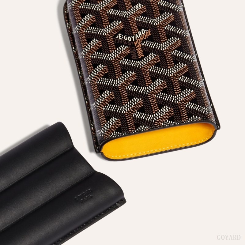 Goyard CHURCHILL 3 CIGAR CASE Black | ACKL2070