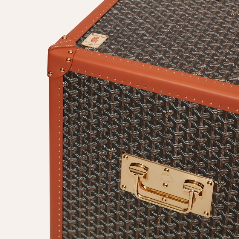 Goyard CIGARES TRUNK Black / Brown | WELI8214