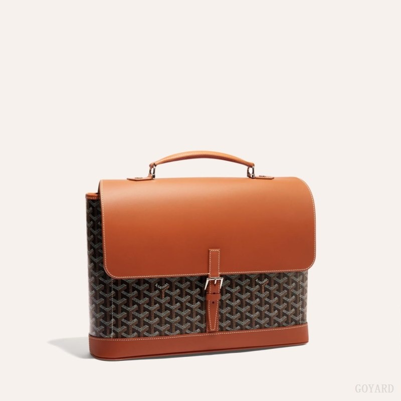 Goyard CITADIN PM MESSENGER BAG Black / Brown | WJHJ9250