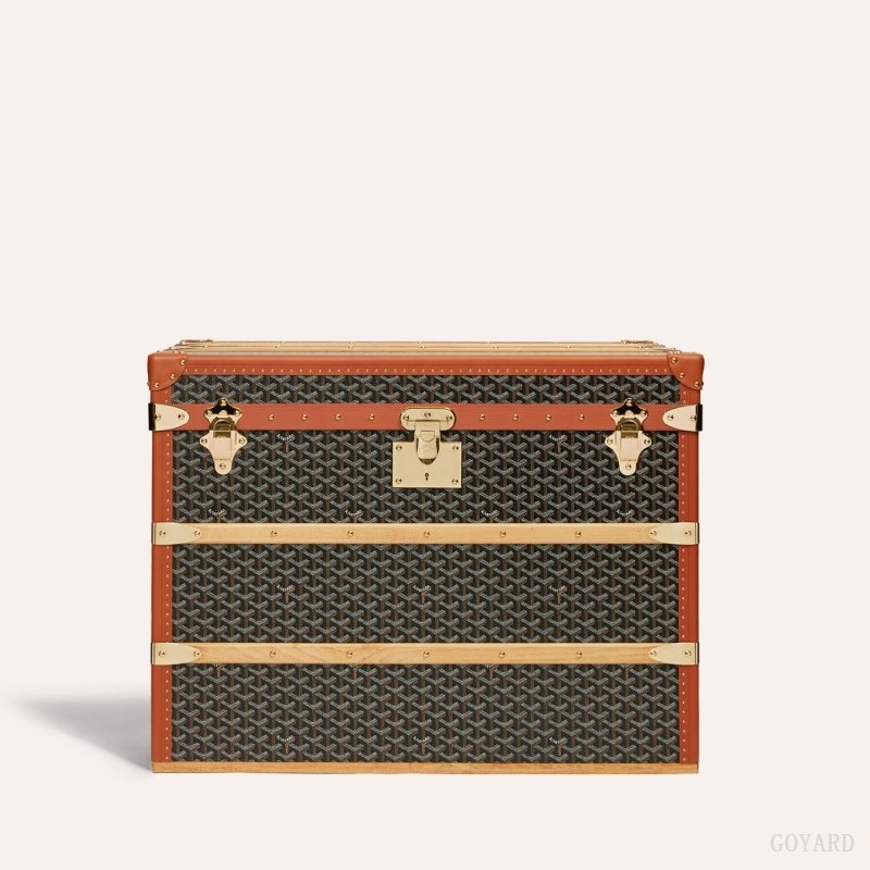 Goyard COURRIER TRUNK Black / Brown | VBNI2068