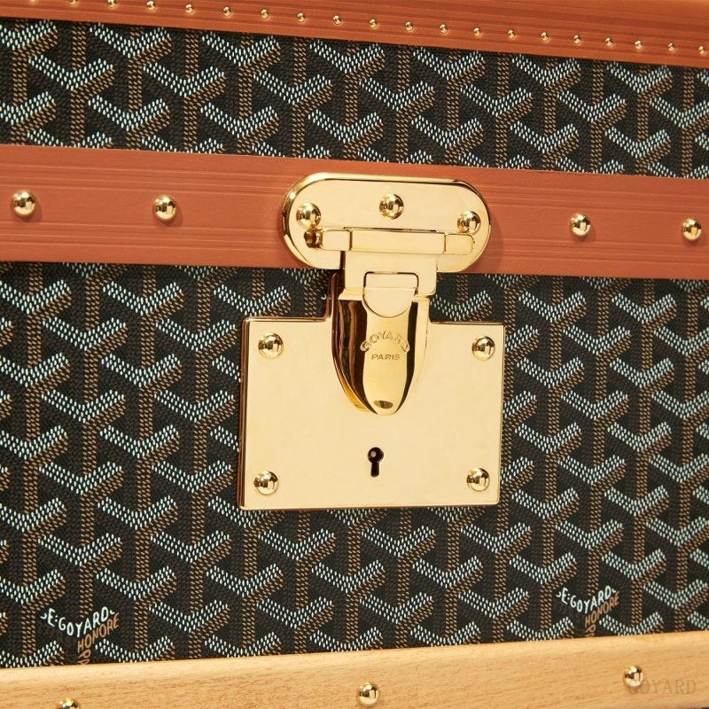 Goyard COURRIER TRUNK Black / Brown | VBNI2068