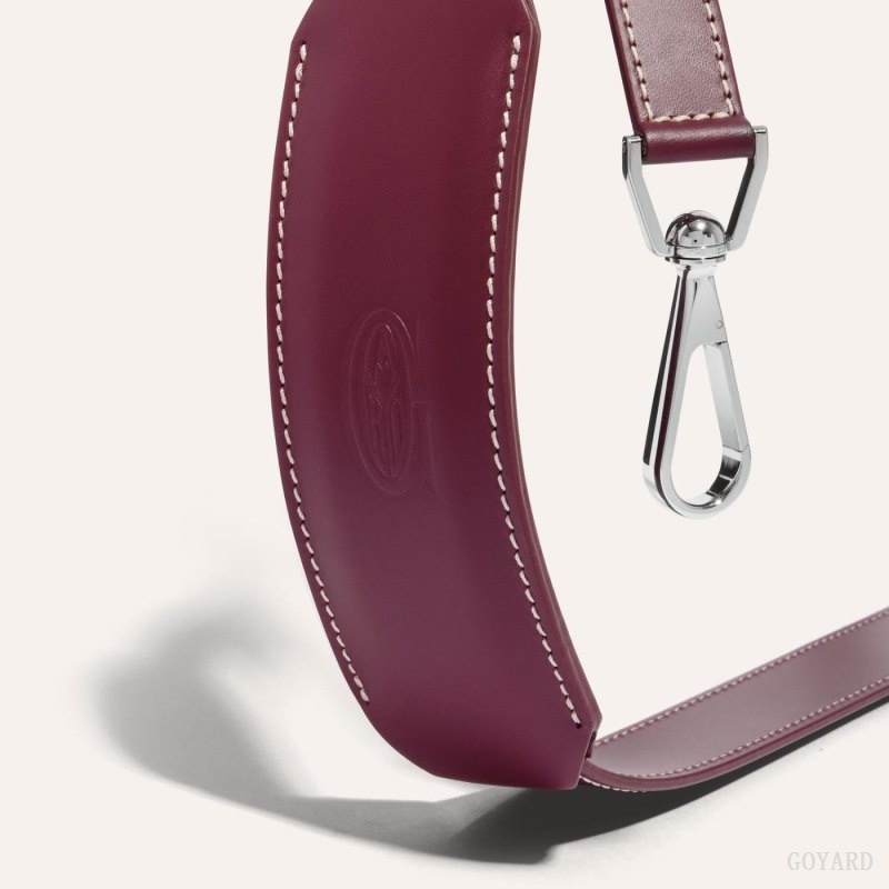 Goyard CUIR MM STRAP Burgundy | ZWFX8319