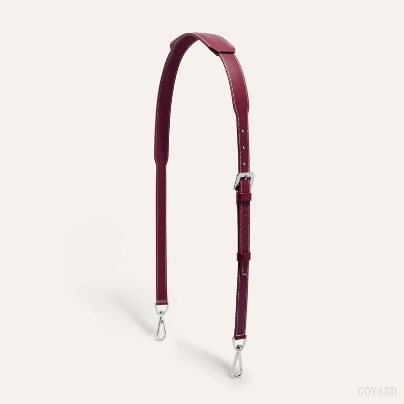 Goyard CUIR MM STRAP Burgundy | ZWFX8319