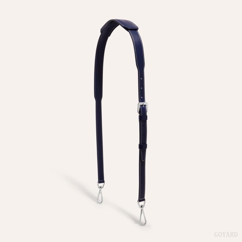 Goyard CUIR MM STRAP Navy Blue | ZHQR8782