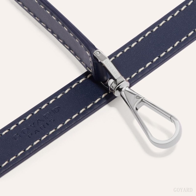 Goyard CUIR PM STRAP Navy Blue | QNVM3489