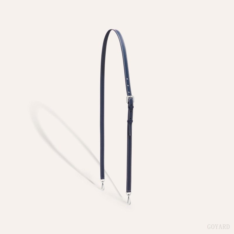 Goyard CUIR PM STRAP Navy Blue | QNVM3489