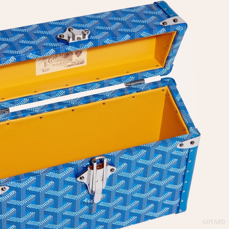 Goyard Cassette Trunk Bag Blue | FFWE9566