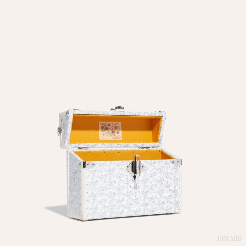 Goyard Cassette Trunk Bag White | XLAB6798