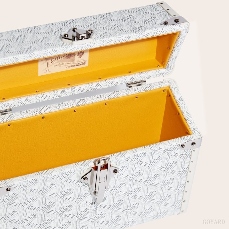 Goyard Cassette Trunk Bag White | XLAB6798