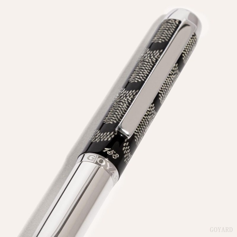 Goyard Clamecy Fountain Pen Black | QLVR5025