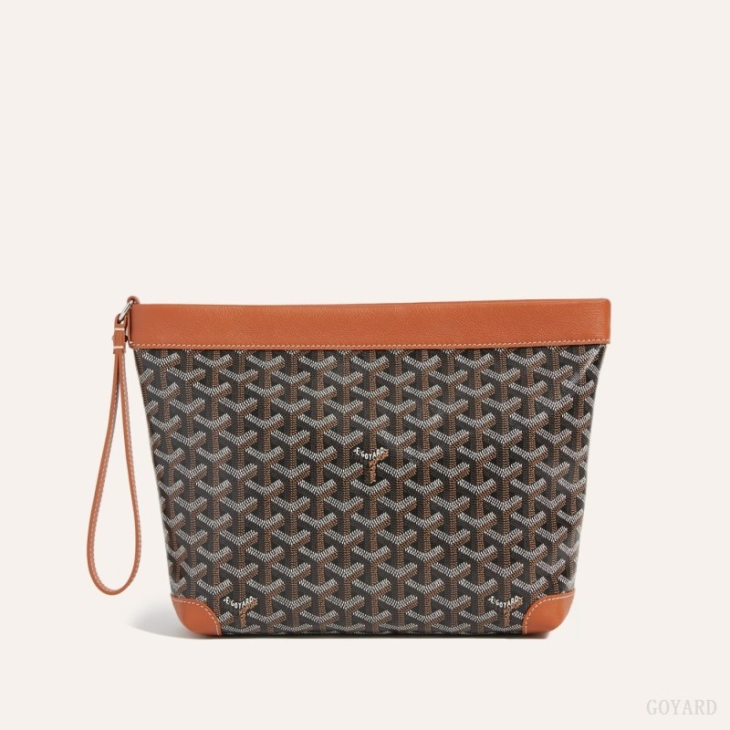 Goyard Conti pouch Black / Brown | XWBR3681