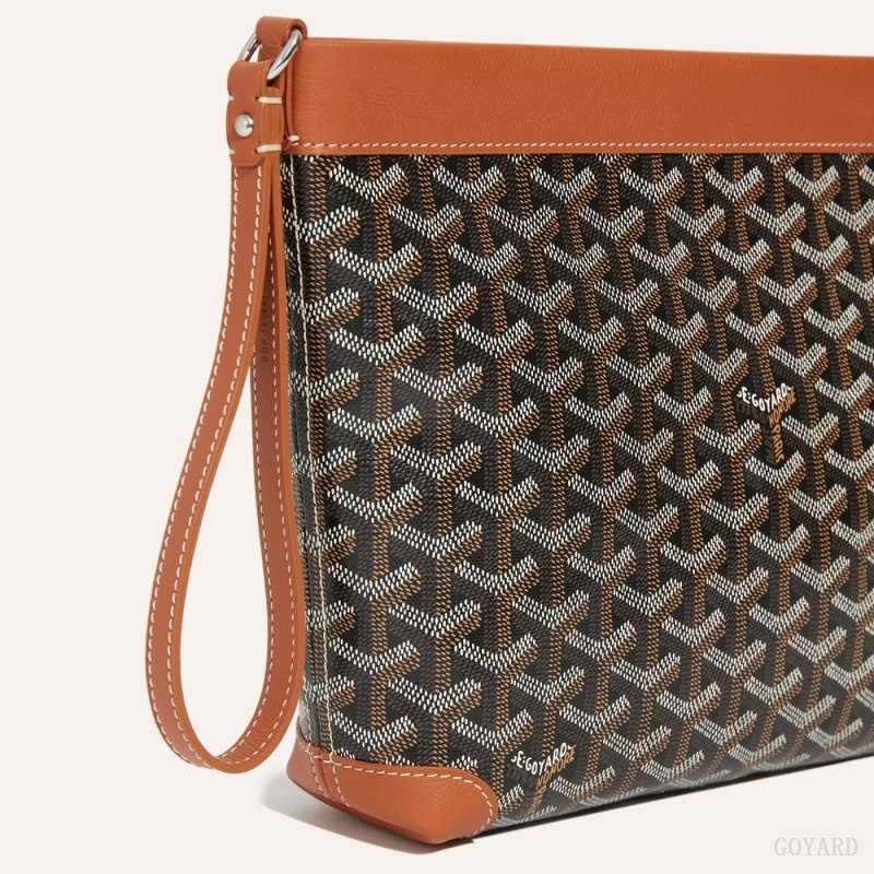 Goyard Conti pouch Black / Brown | XWBR3681