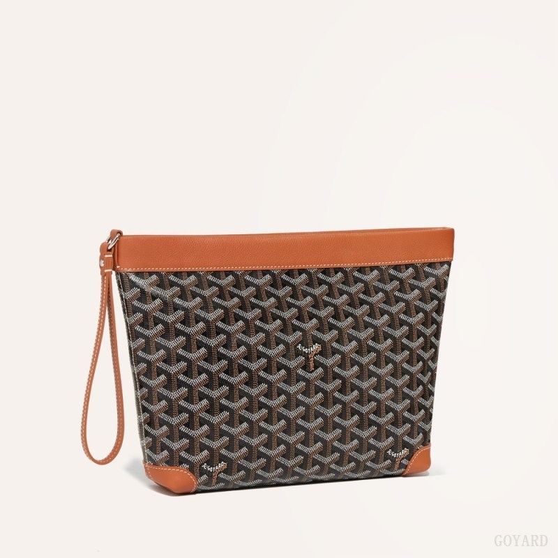 Goyard Conti pouch Black / Brown | XWBR3681