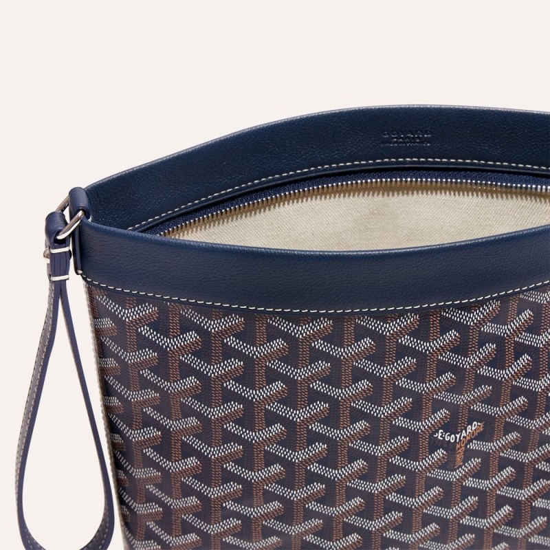 Goyard Conti pouch Navy Blue | ZDHH8049