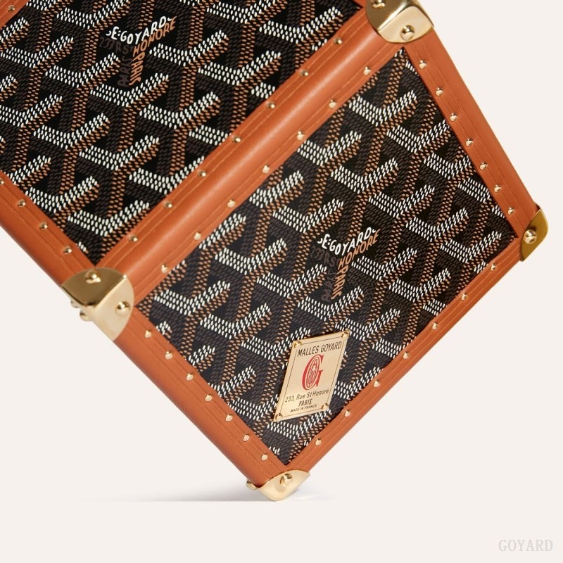 Goyard Dé Trunk Bag Black / Brown | MIIH5355