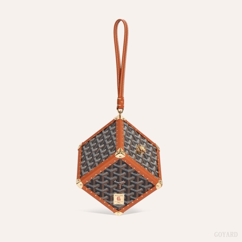 Goyard Dé Trunk Bag Black / Brown | MIIH5355