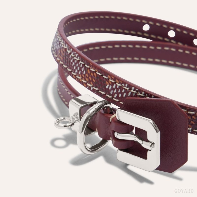 Goyard EDMOND BRACELET Burgundy | RDJQ3204